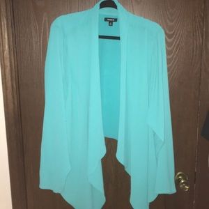 TORRID SIZE 4 TEAL BLAZER/CARDIGAN